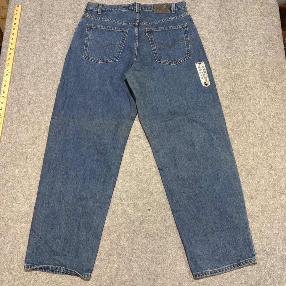 Levis SilverTab Baggy Jeans Mens 36x32 Blue Denim Vintage 90s Skater Wide Leg